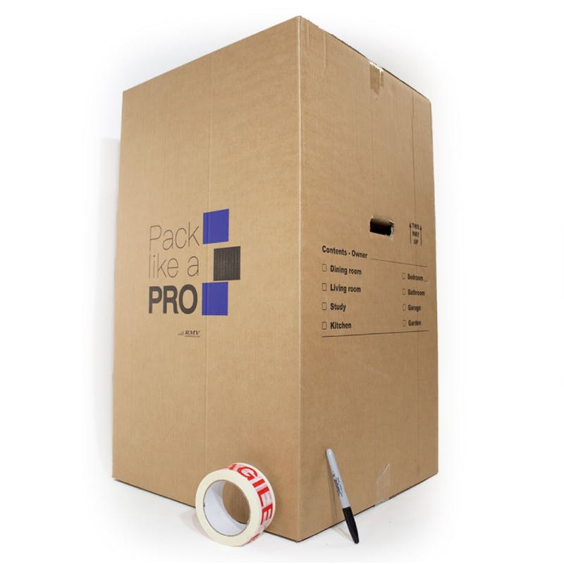 XL removal boxes (Pack of 5). FREE marker & Fragile tape